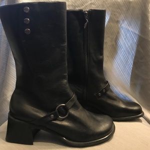Harley Davidson black leather boots